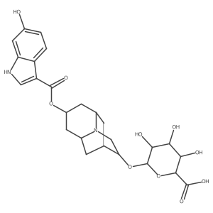 6'-Hydroxyhydrodolasetron glucuronide结构式