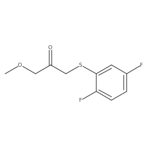 1-[(2,5-Difluorophenyl)sulfanyl]-3-methoxypropan-2-one Structure