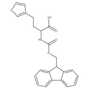 2-({[(9H-fluoren-9-yl)methoxy]carbonyl}amino)-4-(thiophen-3-yl)butanoic acid结构式