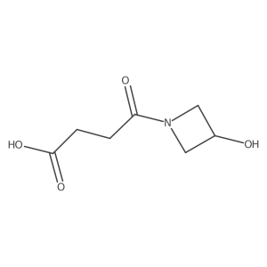 4-(3-Hydroxyazetidin-1-yl)-4-oxobutanoic acid结构式