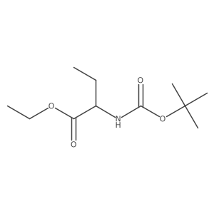 ethyl (2R)-2-{[(tert-butoxy)carbonyl]amino}butanoate结构式