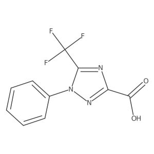1-Phenyl-5-(trifluoromethyl)-1H-1,2,4-triazole-3-carboxylic acid Structure