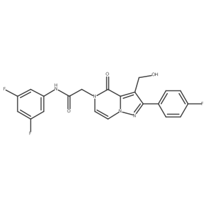 N-(3,5-Difluorophenyl)-2-[2-(4-fluorophenyl)-3-(hydroxymethyl)-4-oxo-4H,5H-pyrazolo[1,5-A]pyrazin-5-YL]acetamide Structure