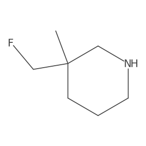3-(Fluoromethyl)-3-methyl-piperidine结构式