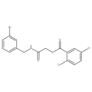 2-((3-Bromobenzyl)amino)-2-oxoethyl 2,5-dichlorobenzoate Structure