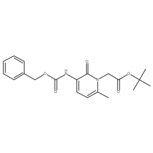 3-Benzyloxycarbonylamino 6-methyl-1-(tert-butoxycarbonylmethyl)-2-pyridinone结构式