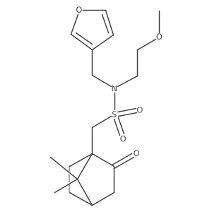 1-(7,7-dimethyl-2-oxobicyclo[2.2.1]heptan-1-yl)-N-(furan-3-ylmethyl)-N-(2-methoxyethyl)methanesulfonamide Structure