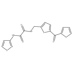 N1-((5-(furan-2-carbonyl)thiophen-2-yl)methyl)-N2-(isoxazol-3-yl)oxalamide Structure