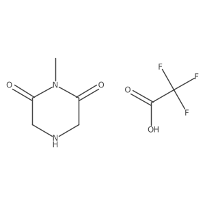 1-Methylpiperazine-2,6-dione; trifluoroacetic acid Structure