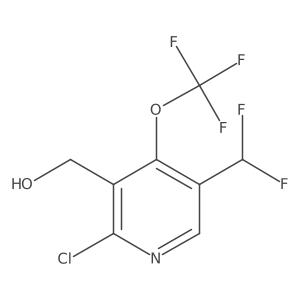 (2-Chloro-5-(difluoromethyl)-4-(trifluoromethoxy)pyridin-3-yl)methanol Structure