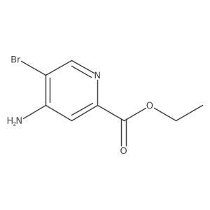 Ethyl 4-amino-5-bromopyridine-2-carboxylate Structure