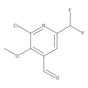 2-Chloro-6-(difluoromethyl)-3-methoxyisonicotinaldehyde Structure