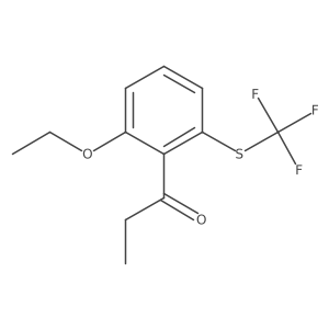 1-(2-Ethoxy-6-(trifluoromethylthio)phenyl)propan-1-one Structure