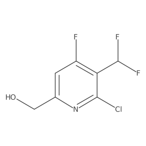 (6-Chloro-5-(difluoromethyl)-4-fluoropyridin-2-yl)methanol Structure