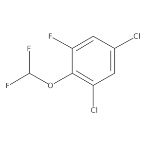 1,5-Dichloro-2-difluoromethoxy-3-fluorobenzene结构式