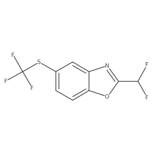 2-(Difluoromethyl)-5-(trifluoromethylthio)benzo[d]oxazole结构式