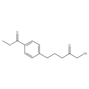 Methyl 4-(5-hydroxy-4-oxopentyl)benzoate Structure