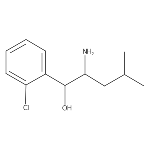 Benzenemethanol, I+/--[(1S)-1-amino-3-methylbutyl]-2-chloro-, (I+/-R)-结构式