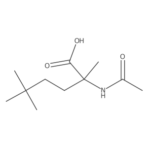 2-Acetamido-2,5,5-trimethylhexanoic acid结构式