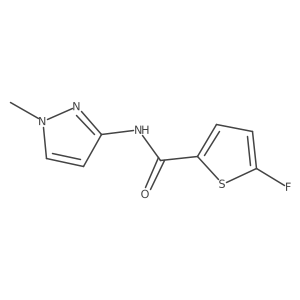 5-Fluoro-N-(1-methyl-1H-pyrazol-3-yl)thiophene-2-carboxamide Structure