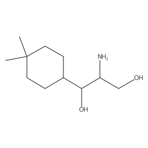 2-Amino-1-(4,4-dimethylcyclohexyl)propane-1,3-diol Structure