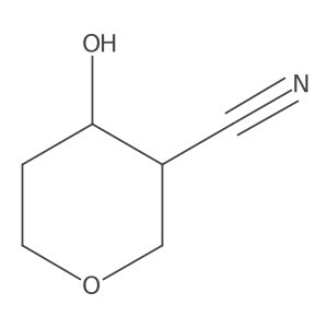 (3S,4S)-4-Hydroxytetrahydro-2H-pyran-3-carbonitrile结构式