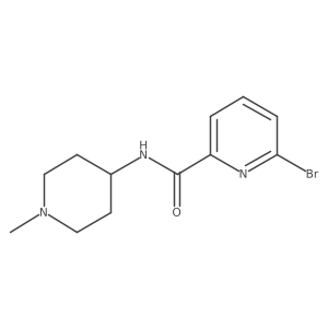 6-bromo-N-(1-methylpiperidin-4-yl)picolinamide结构式