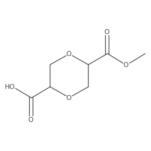 Rac-(2r,5s)-5-(methoxycarbonyl)-1,4-dioxane-2-carboxylic acid结构式