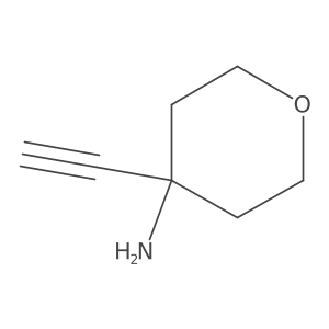 4-ethynyltetrahydropyran-4-amine结构式