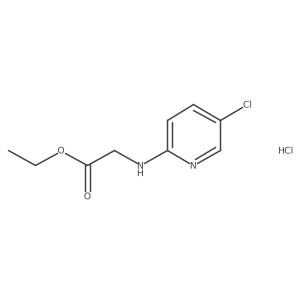 Ethyl 2-((5-chloropyridin-2-yl)amino)acetate hydrochloride结构式