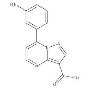 7-(3-Aminophenyl)pyrazolo[1,5-a]pyrimidine-3-carboxylic acid Structure