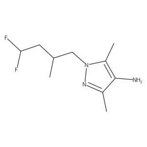 1-(4,4-difluoro-2-methylbutyl)-3,5-dimethyl-1H-pyrazol-4-amine Structure