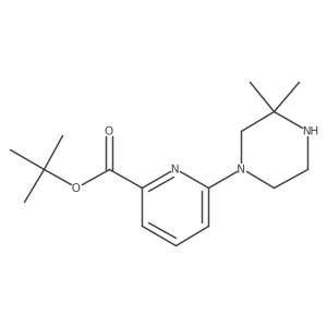 6-(3,3-Dimethyl-1-piperazinyl)-2-pyridinecarboxylic acid 1,1-dimethylethyl ester Structure