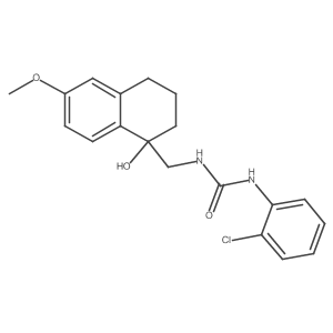 1-(2-Chlorophenyl)-3-((1-hydroxy-6-methoxy-1,2,3,4-tetrahydronaphthalen-1-yl)methyl)urea结构式