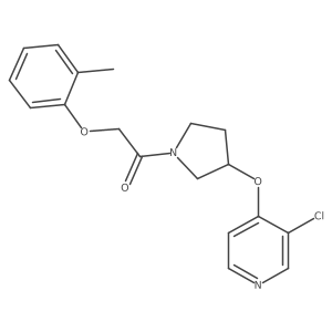 1-(3-((3-Chloropyridin-4-yl)oxy)pyrrolidin-1-yl)-2-(o-tolyloxy)ethanone结构式