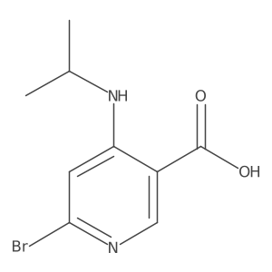 6-Bromo-4-(isopropylamino)nicotinic acid Structure