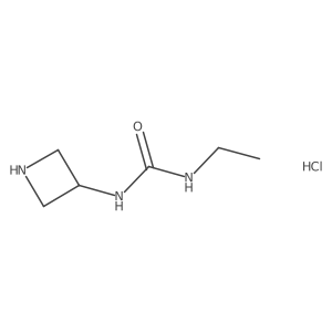 1-(Azetidin-3-yl)-3-ethylurea hydrochloride结构式