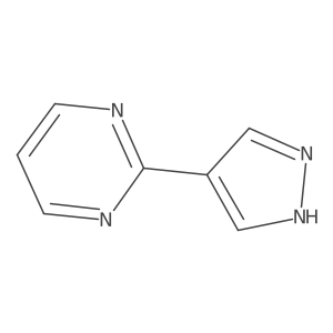 2-(1H-pyrazol-4-yl)pyrimidine结构式