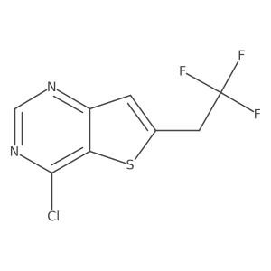 4-Chloro-6-(2,2,2-trifluoroethyl)thieno[3,2-d]pyrimidine结构式