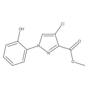 Methyl 4-chloro-1-(2-hydroxyphenyl)-1H-pyrazole-3-carboxylate Structure