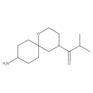 1-{9-Amino-1-oxa-4-azaspiro[5.5]undecan-4-yl}-2-methylpropan-1-one Structure