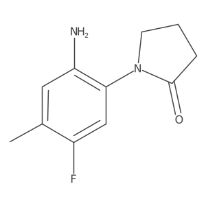 1-(2-Amino-5-fluoro-4-methylphenyl)pyrrolidin-2-one结构式
