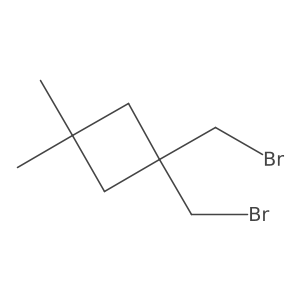 1,1-Bis(bromomethyl)-3,3-dimethylcyclobutane Structure