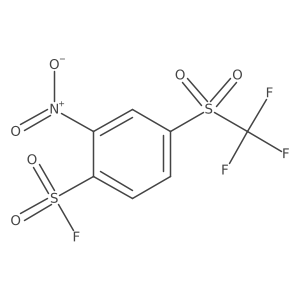 2-Nitro-4-trifluoromethanesulfonylbenzene-1-sulfonyl fluoride Structure
