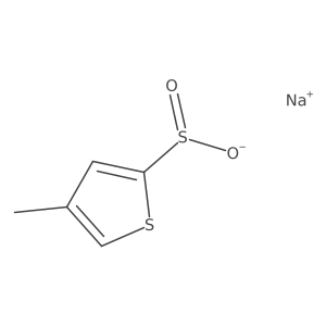 Sodium 4-methylthiophene-2-sulfinate结构式