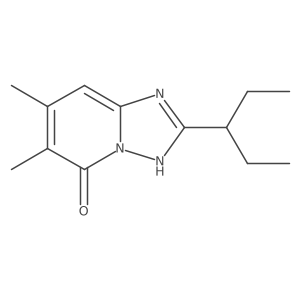 6,7-Dimethyl-2-(pentan-3-yl)-[1,2,4]triazolo[1,5-a]pyridin-5-ol结构式