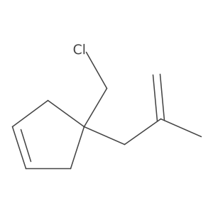 4-(Chloromethyl)-4-(2-methylprop-2-en-1-yl)cyclopent-1-ene结构式