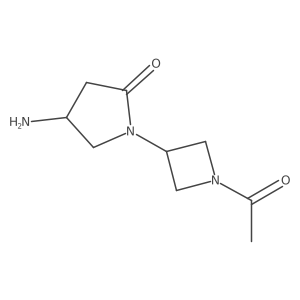 1-(1-Acetylazetidin-3-yl)-4-aminopyrrolidin-2-one Structure
