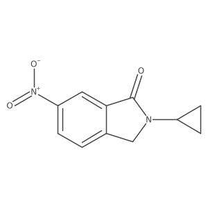 2-CYclopropyl-6-nitro-3H-isoindol-1-one Structure