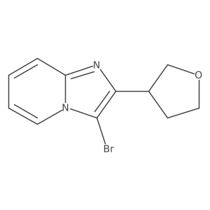 3-Bromo-2-(oxolan-3-yl)imidazo[1,2-a]pyridine结构式